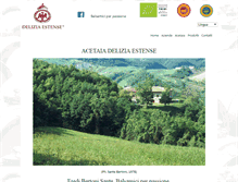 Tablet Screenshot of deliziaestense.it
